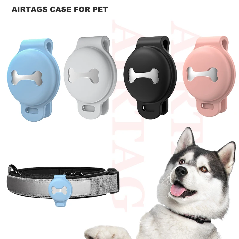 Silicone Waterproof Cute Design Protective Airtag Case For Dog Cat Pet Airtags Silicone Case Cover