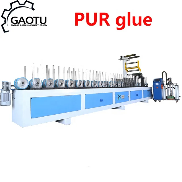 
PUR glue profile wrapping machine 