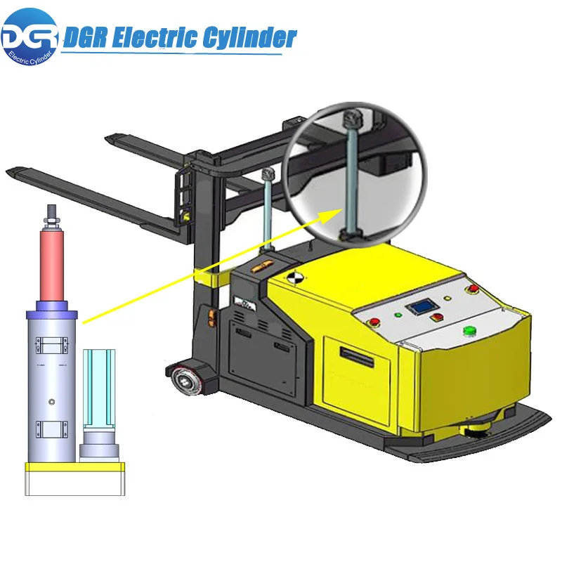 
Heavy Duty Non-stop Working Long Life Servo Electric Linear Actuators for Automated Warehousing Robotic Forklift 