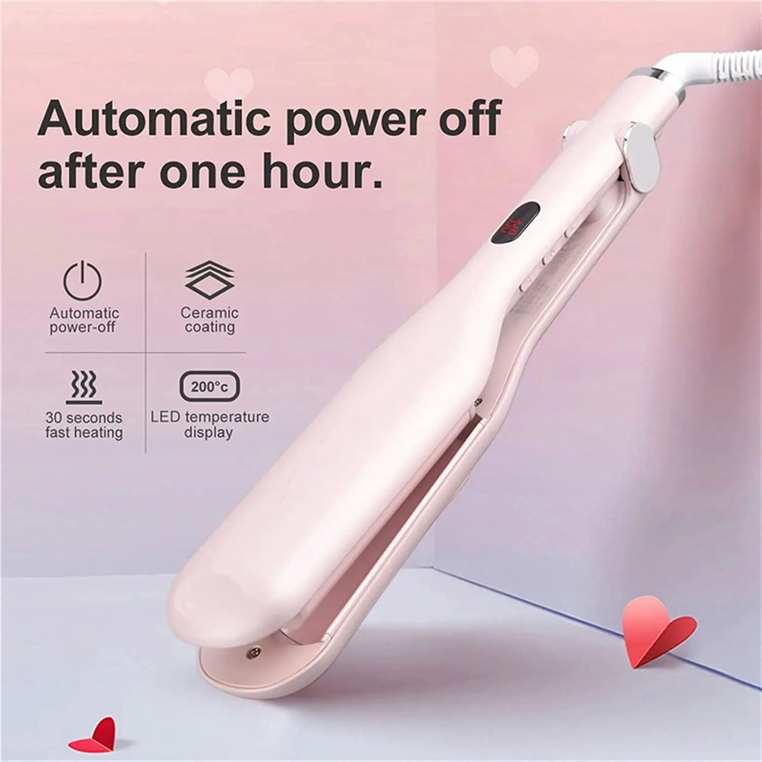 2 Barrel Hair Curling Iron Wand LCD Display Hair Waver Curling Iron Fast Heating Wave Hair Curler Dual Voltage Crimping Tool