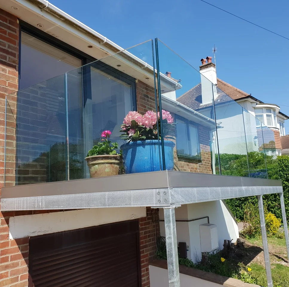 Front Porch Railing Glass Panel Deck Railing System