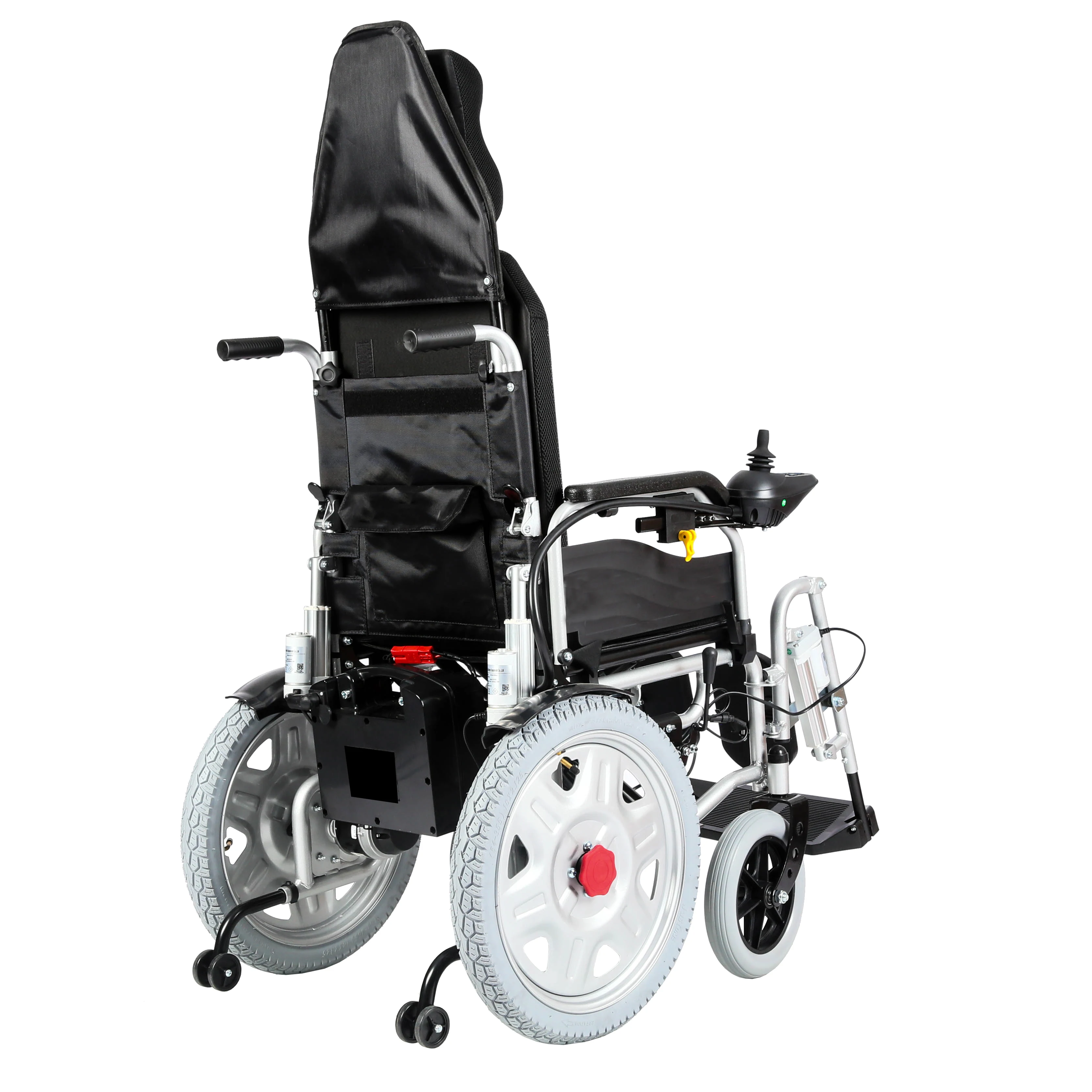 Jerry Reclining Electric Power Portable Wheelchair with Electromagnetic Brake for Disabled Adult