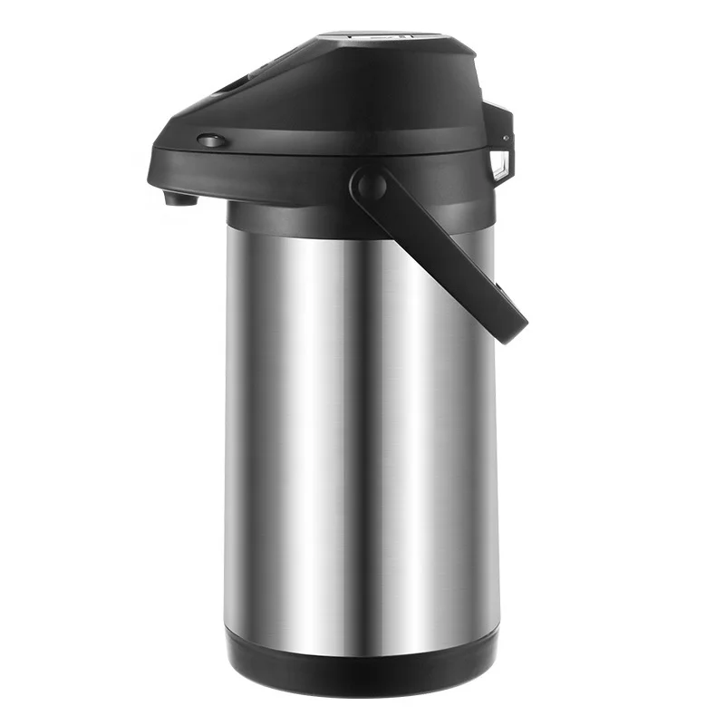 Portable Coffee Water Dispenser with Pump Stainless Steel Vacuum Flasks Thermoses for Hot/Cold Drink