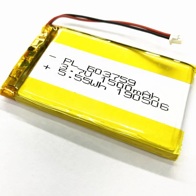 603759 1500 мАч 503759 1200 литий-ионный полимерный аккумулятор 3 7 В с разъемом печатной платы и JST-PHR-02