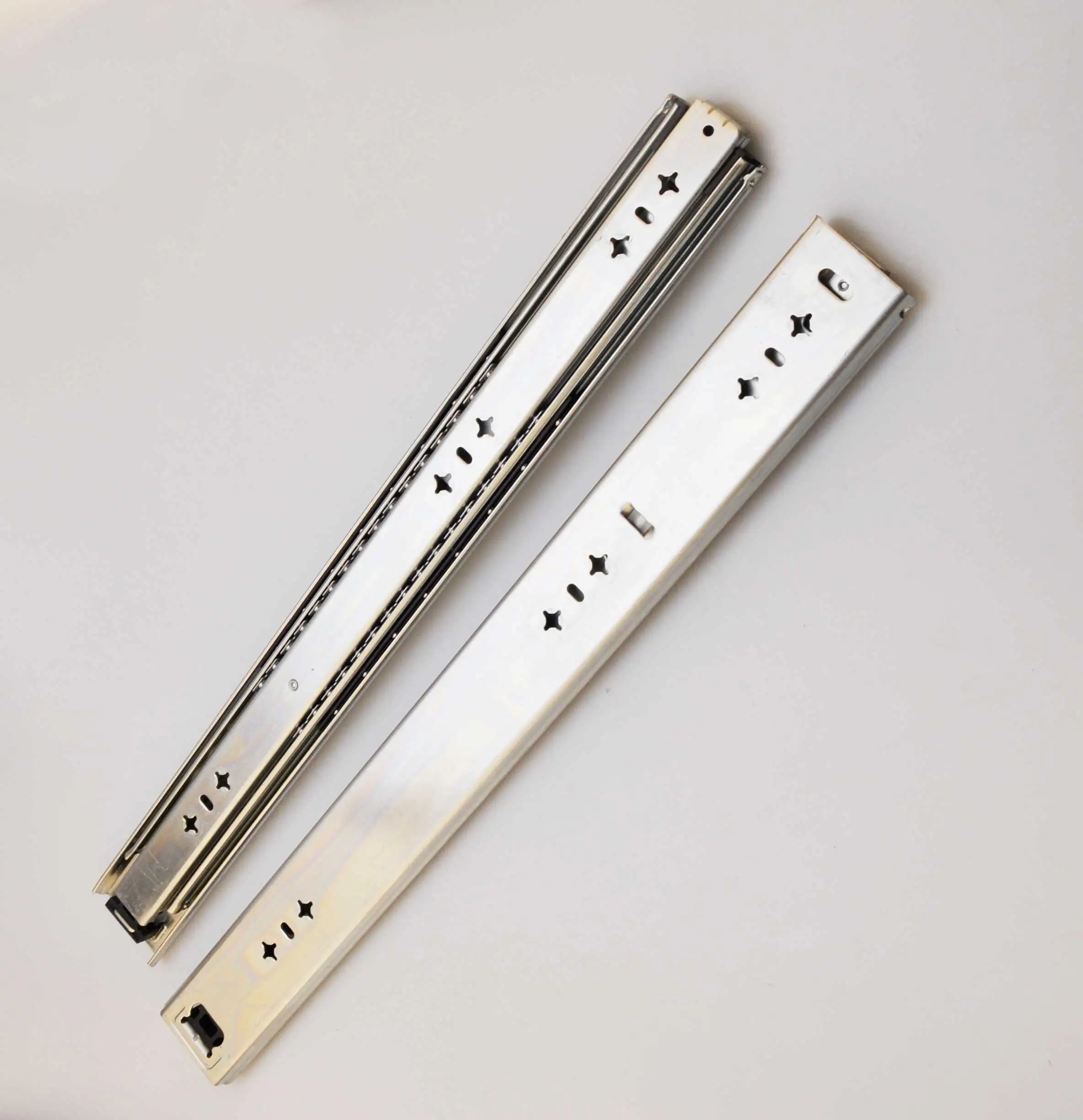 Width 53 mm heavy duty slides thickness 2.0 slides with lock Zinc white