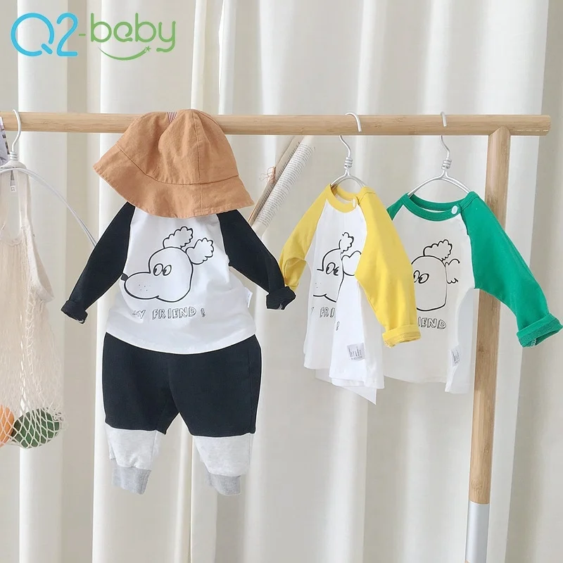 
China hot sale can be customized baby autumn and winter clothing animal print long-sleeved top 