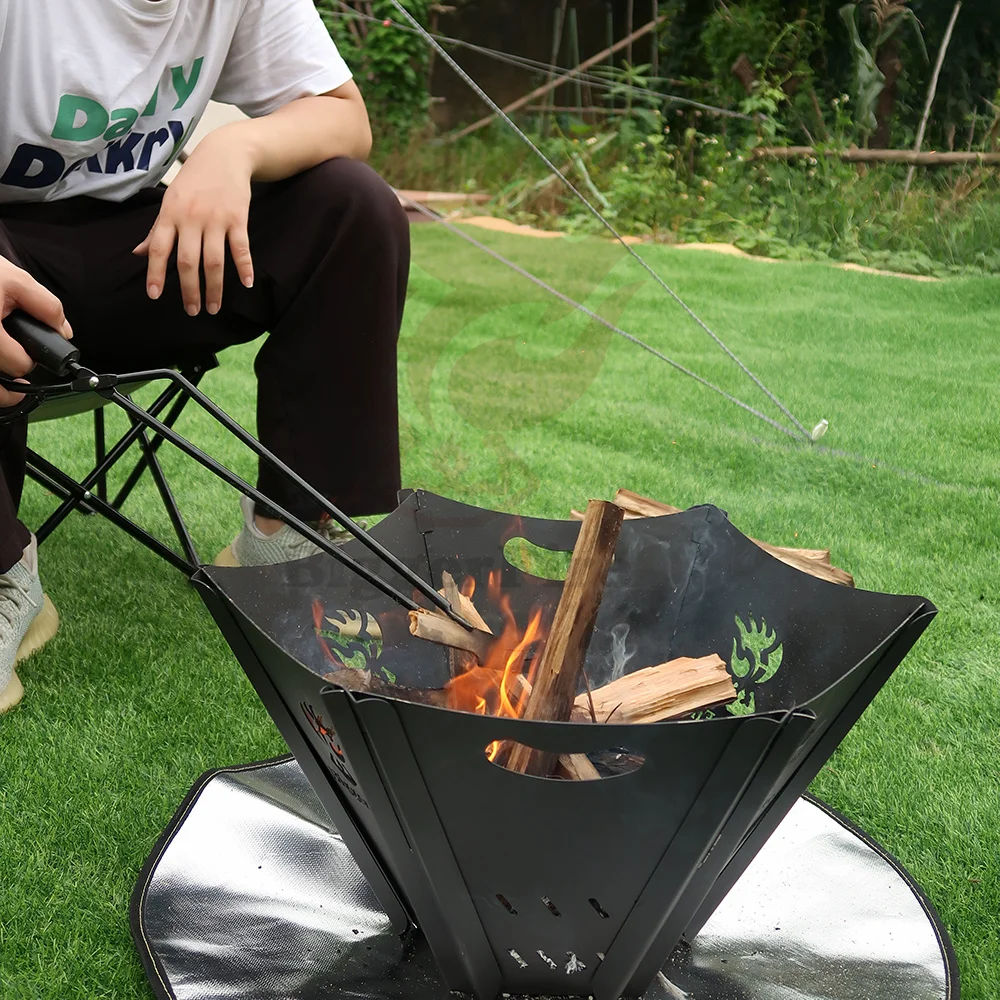 BiggerFire переносная Складная яма для костра Открытый сад кемпинг
