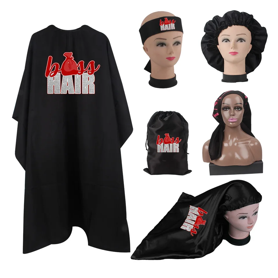 Hairdressing Cape Hair Cutting Cloth Barber Salon Capes Wholesale Professional Black Waterproof Customized Logo