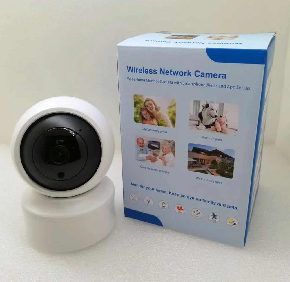 Главная видеонаблюдения сети ip ptz ip камера, Wi-Fi беспроводной аудио-видео детский и домашний монитор