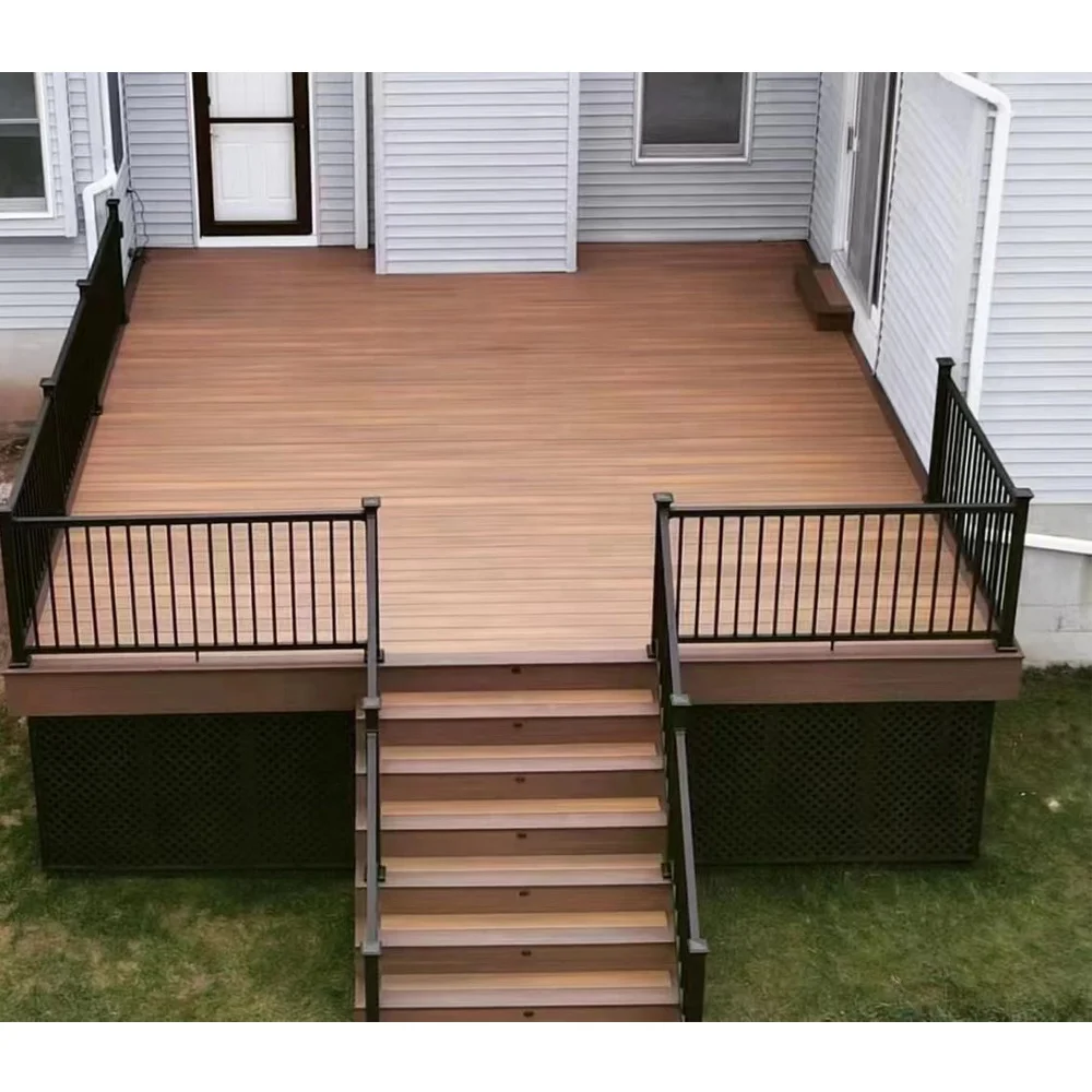 New technology Veranda Solid WPC Terrace composite decking outdoor WPC wpc decking board