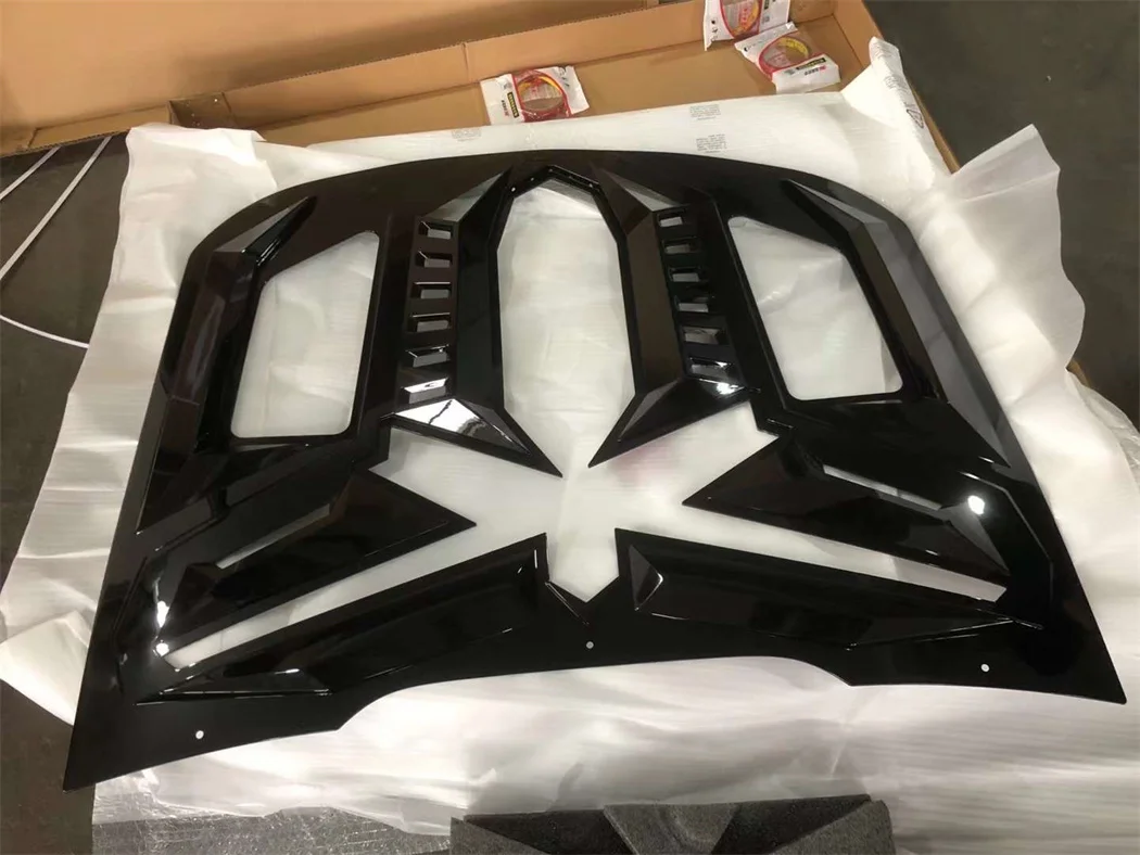 NEW STYING BODYKIT FOR FORD MUSTANG REAR WINDOW SHUTTERS BLACK MAMBA TYPE 2015-2020