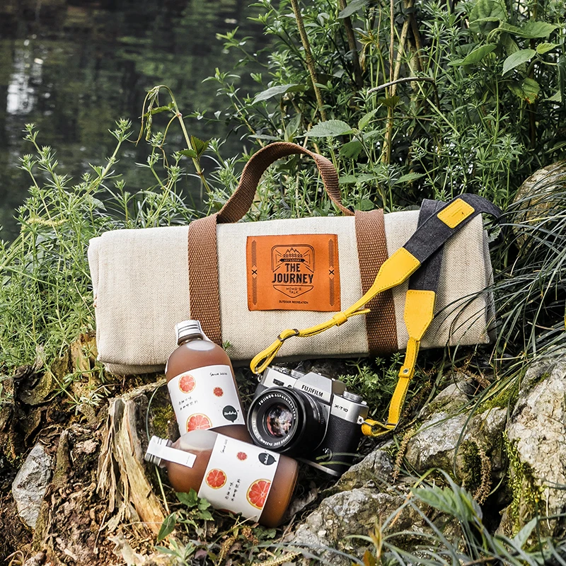 
Wholesale custom canvas picnic mat can be customized factory sales of low-cost outdoor goods 