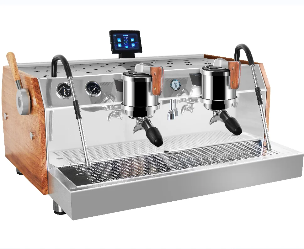 Factory price double boiler 3 PID control system America EMERSON Rotary pump 9bar coffee maker espresso coffee machine for sale