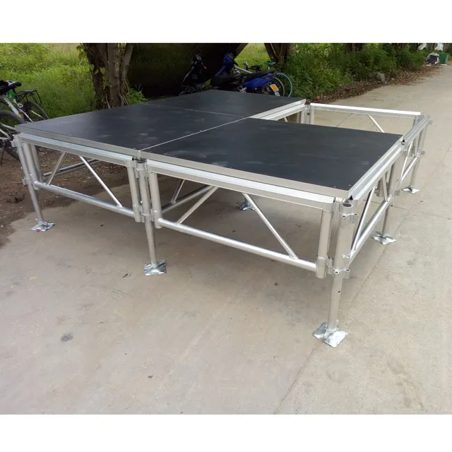 Portable Wedding Party stage floor aluminum stage support customized sizes
