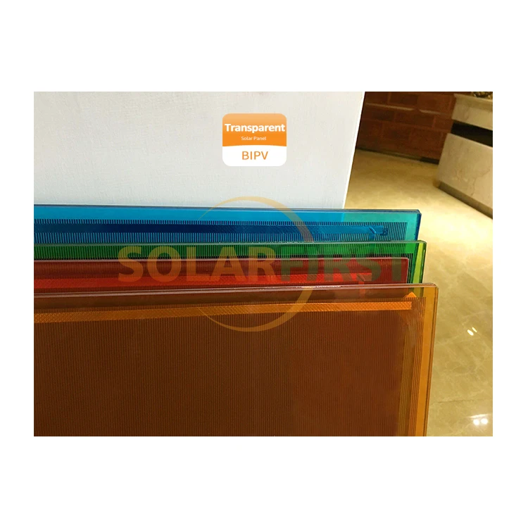 China Red Yellow Blue Cdte 20% 40% 50% Transparent Thin Film Solar Panel For BIPV