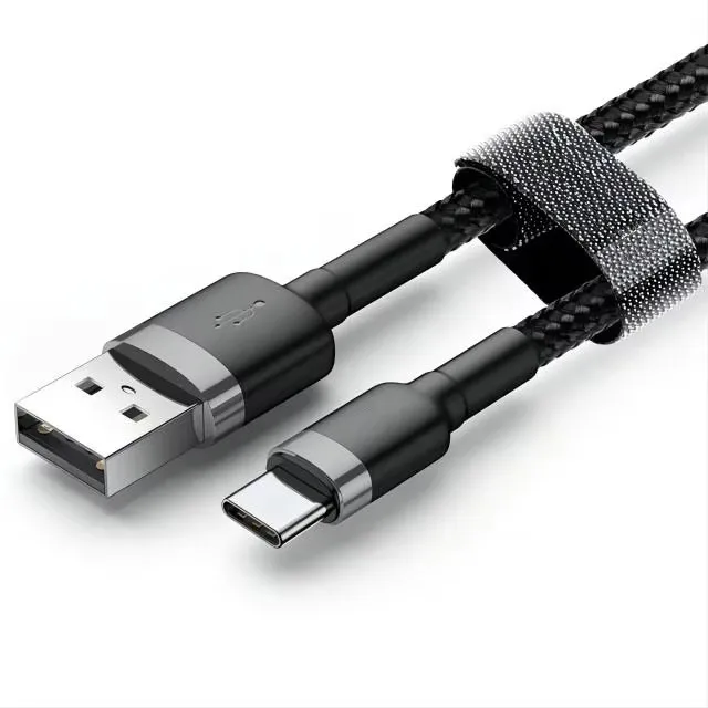 Premium Nylon Braid And Aluminum Alloy Shell Type C Cable Fast Charging Type C Charging Cable