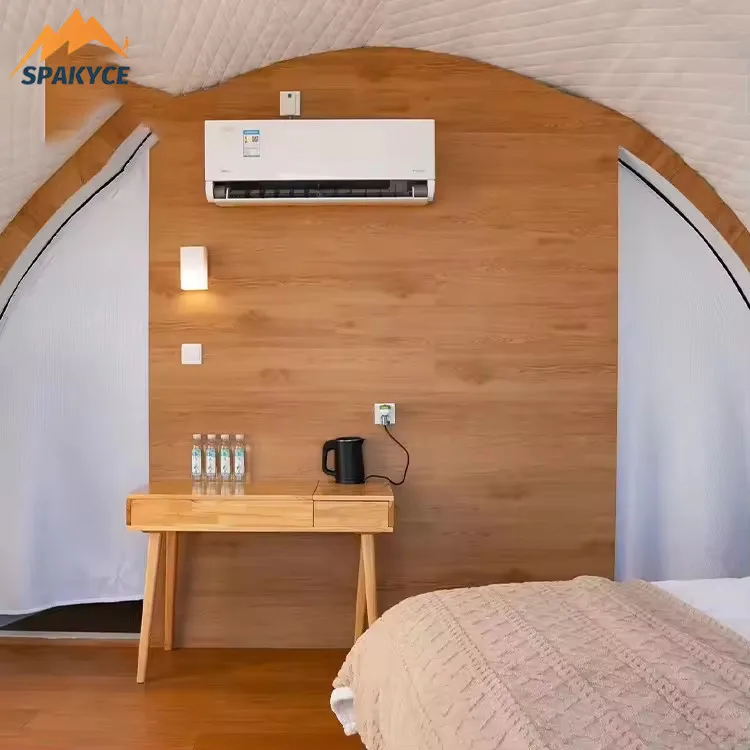 Outdoor Igloo Glamping Luxury Dome House Geodesicos 6m Glamping Tents for Events Tents Camping Outdoor Dome Tent With Bathroom