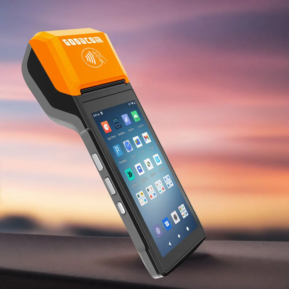 Goodocm Android 13  POS Terminal 4G Wifi NFC Handheld Mobile POS Terminal with 58mm printer