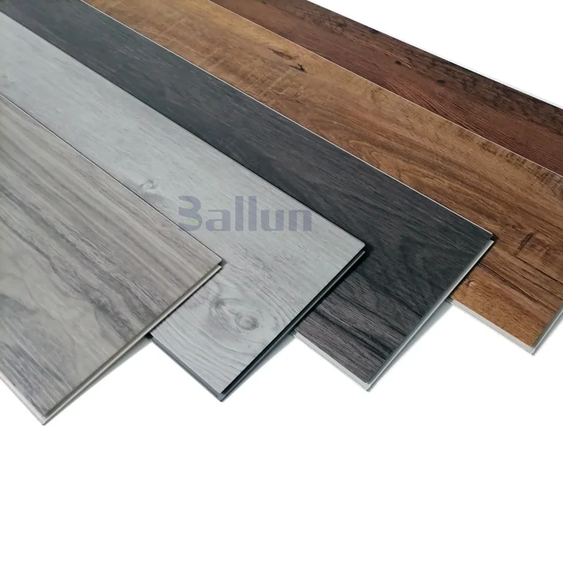 Unilin click system uv varnish waterproof RVP SPC rigid vinyl plank flooring with IXPE / EVA