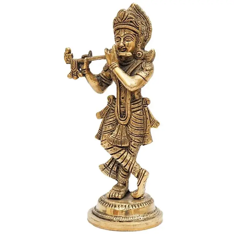 Роскошный современный дизайн Lord Krishna статуя из смолы скульптурная модель для домашнего декора доступна по оптовой цене Индии