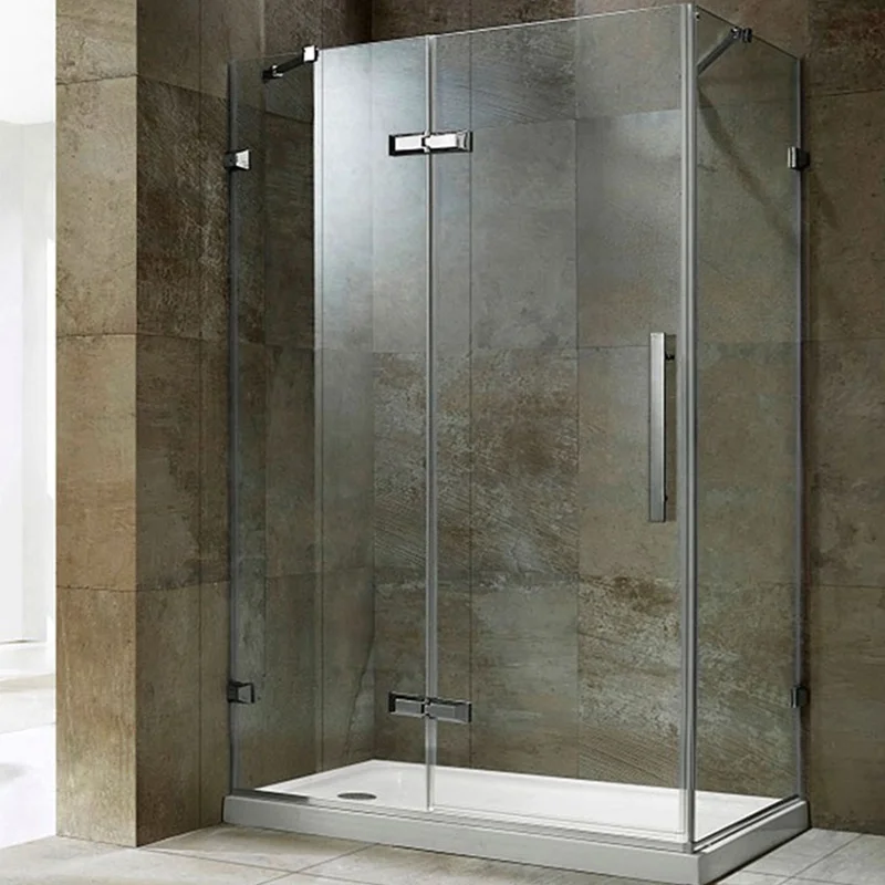 Custom Auto Swings Door Handle Hardware Hinge Shower Cubicle Enclosure Glass Door