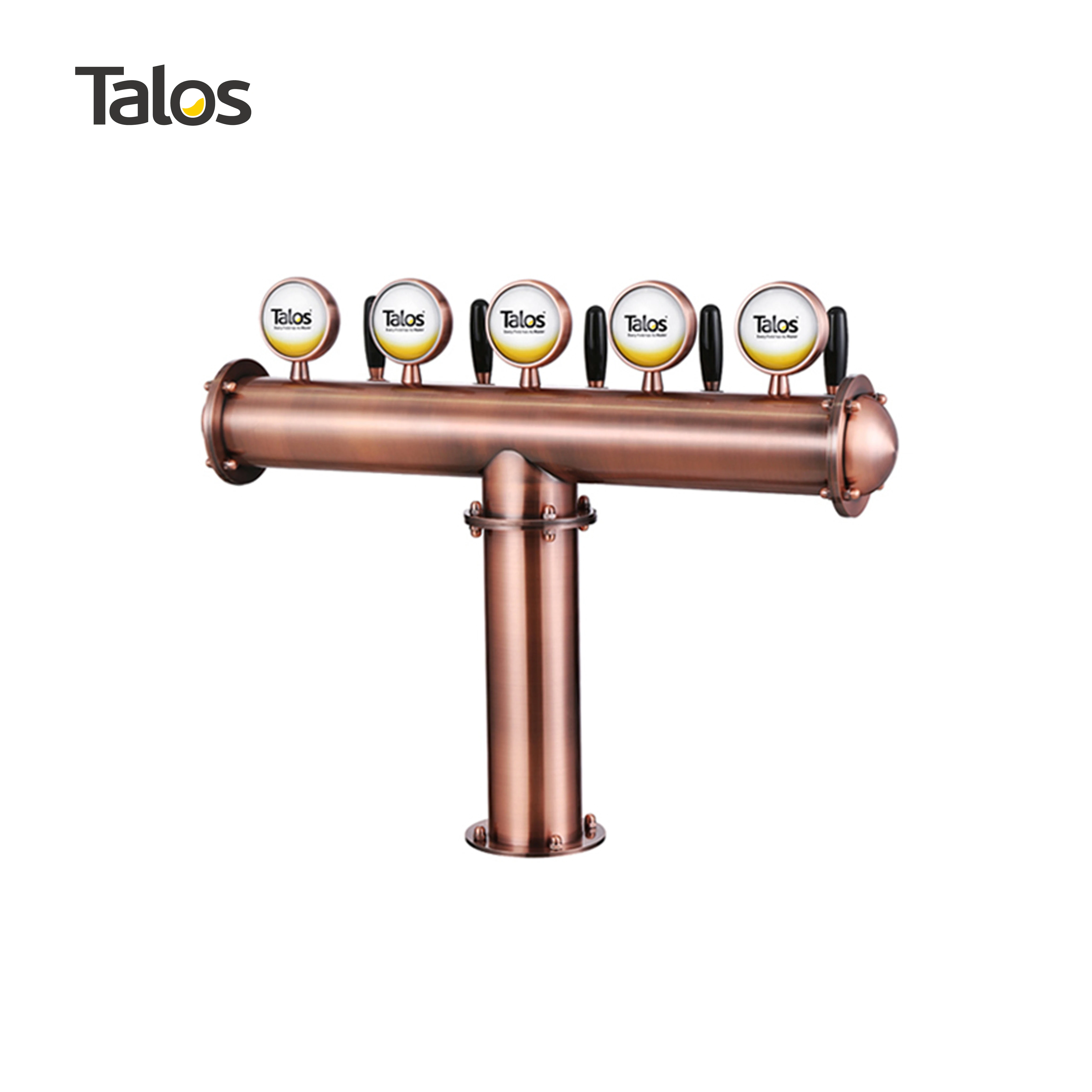 Talos T башня из нержавеющей стали 5 коснитесь 102 мм пива оборудование для дозирования разливного (бронза LED)