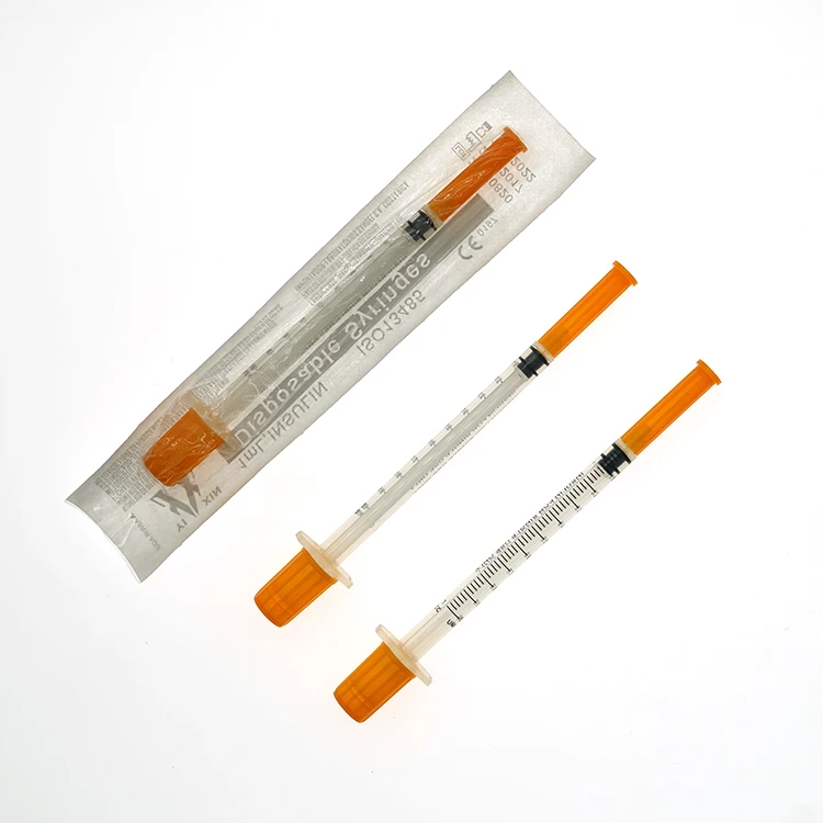 Sterile Disposable 1ml Syringe For Diabetes With Needle
