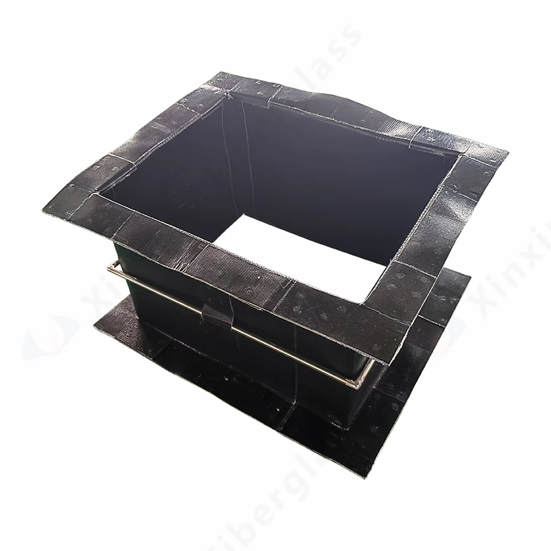 Chemical corrosion resistance Good seal PTFE Fabric expansion joint with Steel ring pipe fittings connectors