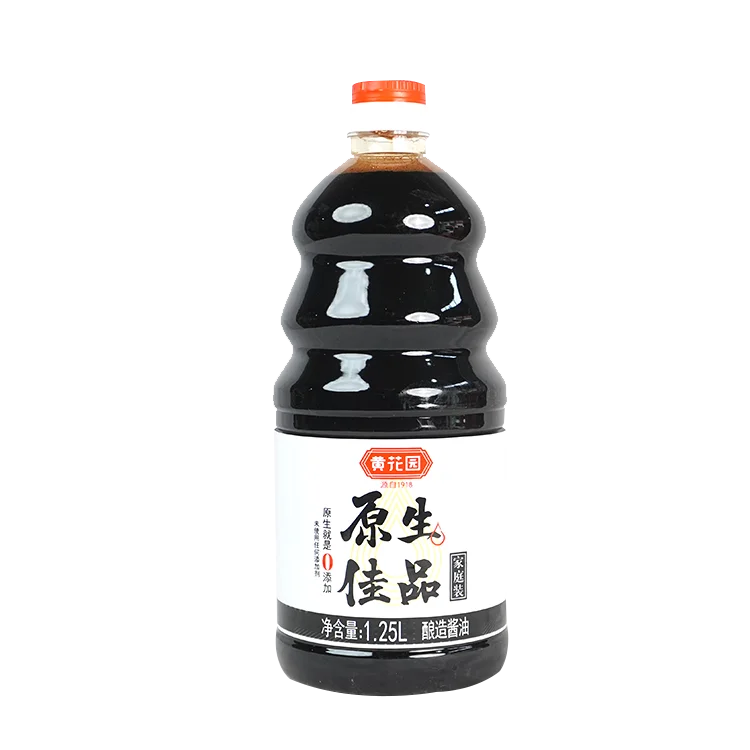 1.25 L/bottle Customized soy sauce Black soy sauce Healthy soy sauce