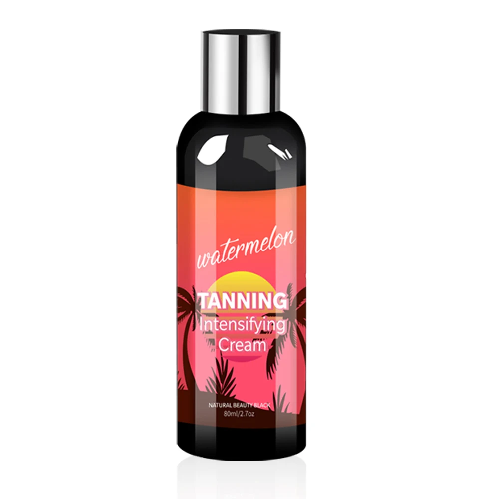 Wholesale OEM Natural long-lasting waterproof sun-free summer beach Tanning Cream Tanning Accelerator Cream for Sunbeds