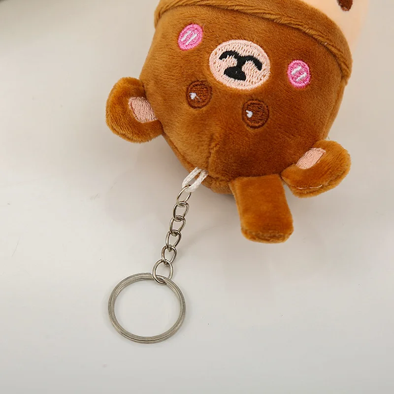 Bag Pendant Doll plush Bubble Tea Cup Cute Stuffed Boba Tea Toy Cartoon Plush Key chain