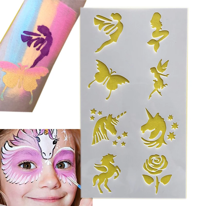 Temporary Tattoos Stickers Reusable Stencils For Glitter Body Painting Supplies Hot Sell