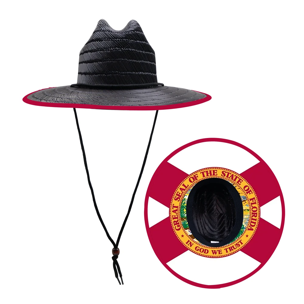 Соломенная шляпа с большим полем