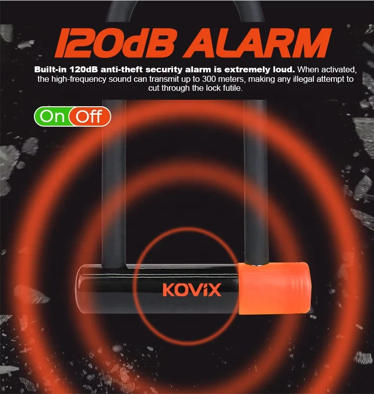 Wholesale E Bike Alarm U Lock Anti-theft Bicycle Mountain Bike Lock