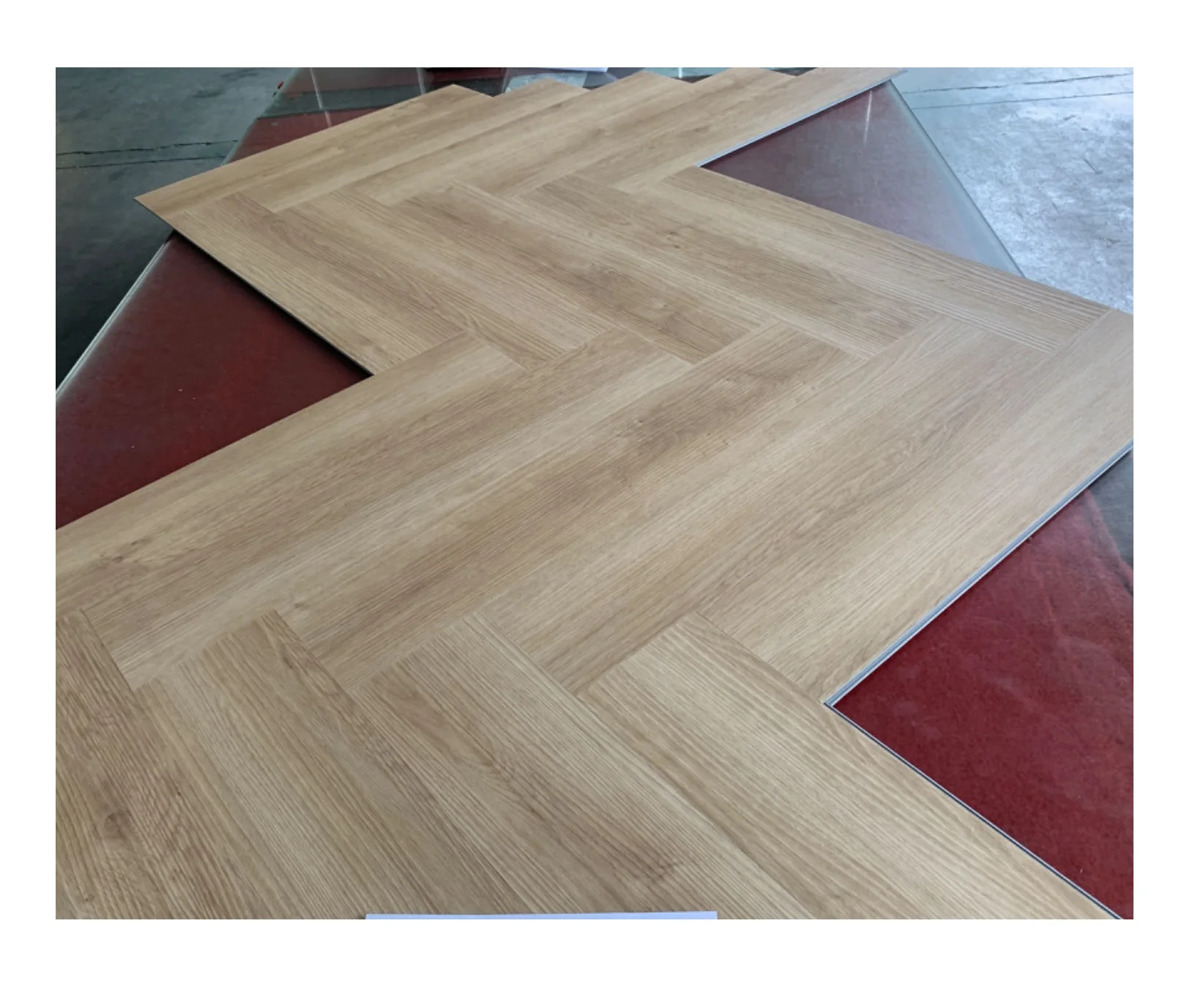 High Quality Waterproof Vinyl PVC Layer Composition Panel Interlocking Wood Flooring