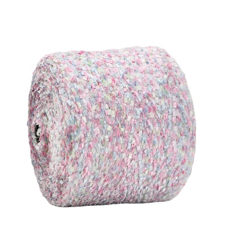 Factory direct sales can customize 100% polyester toothbrush yarn, DIY hand woven fancy yarn wholesale special yarn