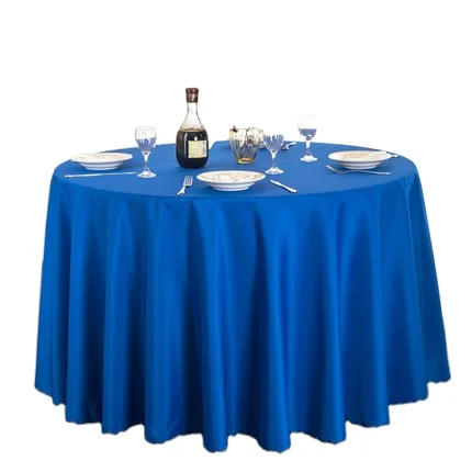 solid color hotel tablecloth fabric restaurantt dining table round tablecloth