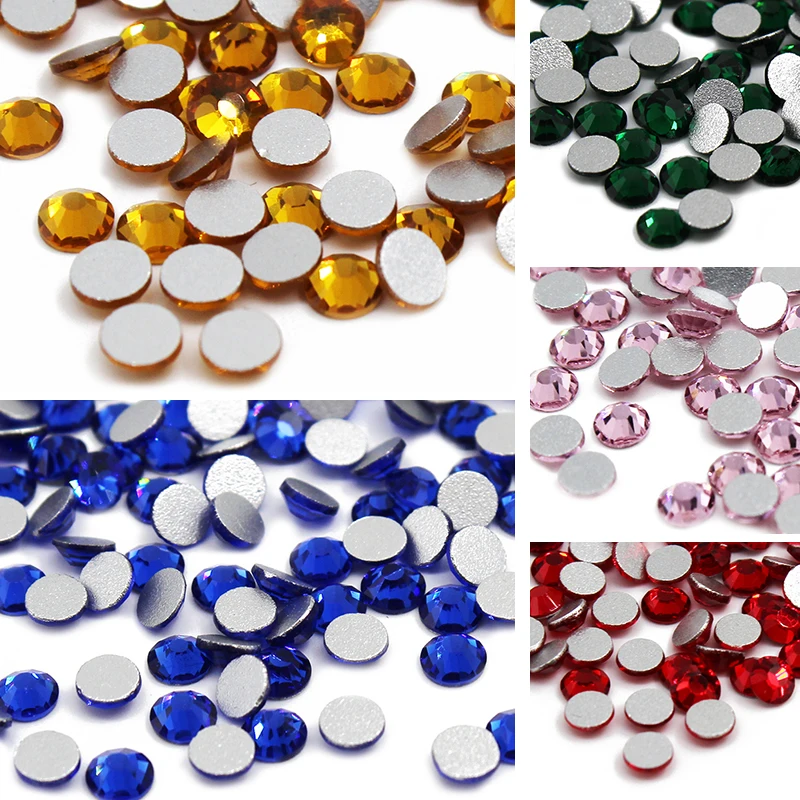 SS10 Super Glitter Crystal Ab Non Hot Fix Rhinestones Flatback Sewing Garment Nail Art