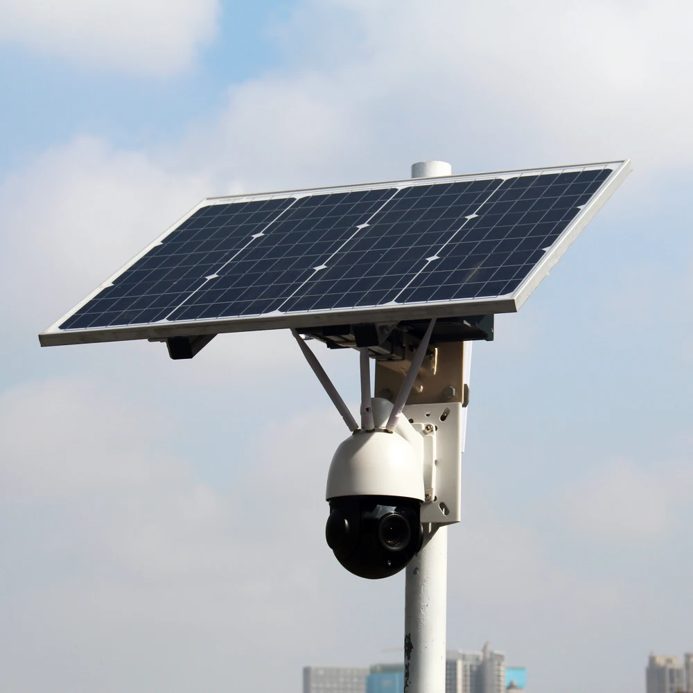 Собирается tech ip ptz камера для наружной съемки gsm Wi-Fi cctv охранная 80 Вт работает 4g видеонаблюдения 4G Солнечная 5mp