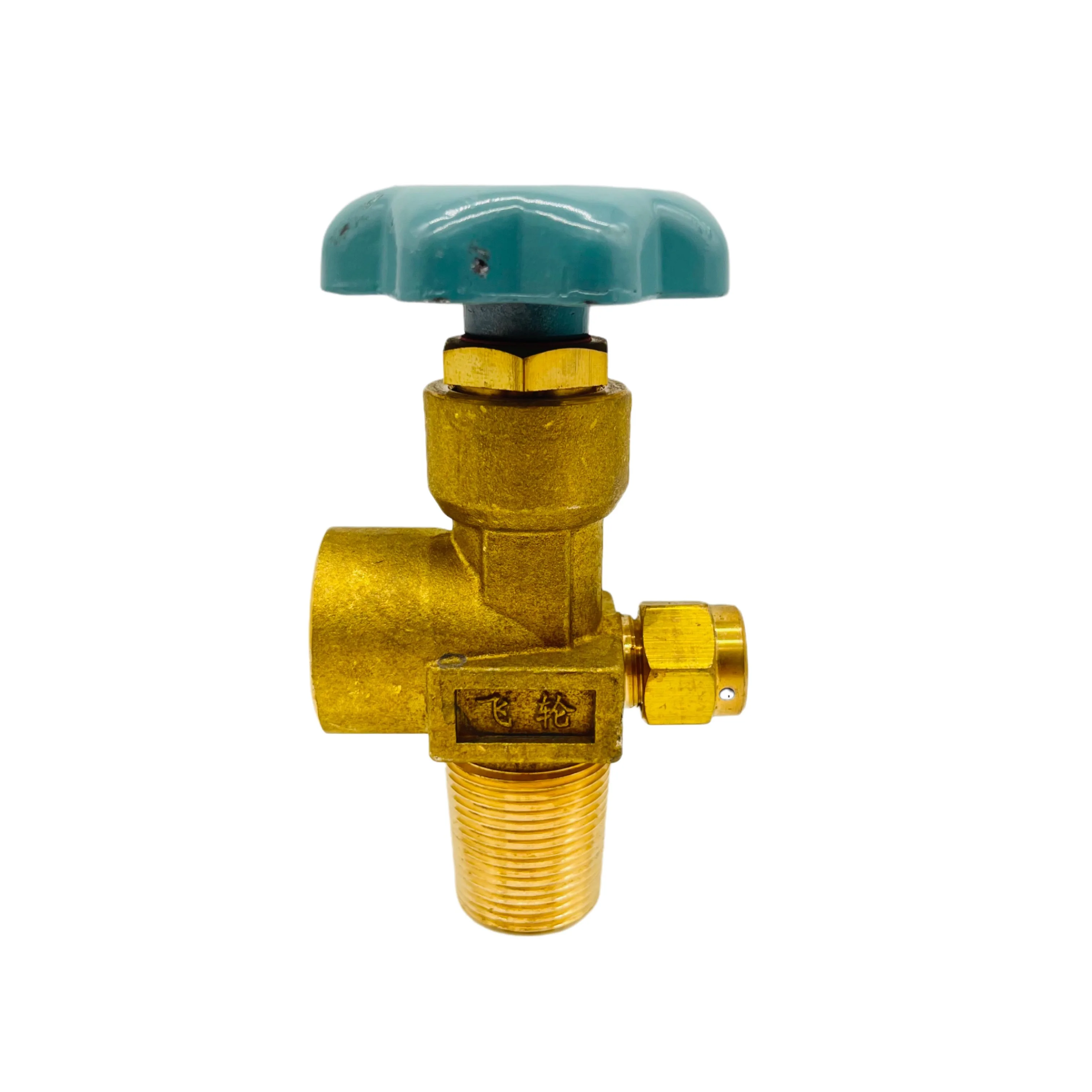 flapper type cylinder valve for He/Ne/Ar/Kr/Xe CGA580 with female thread cga580 15Mpa dn 4mm in brass material