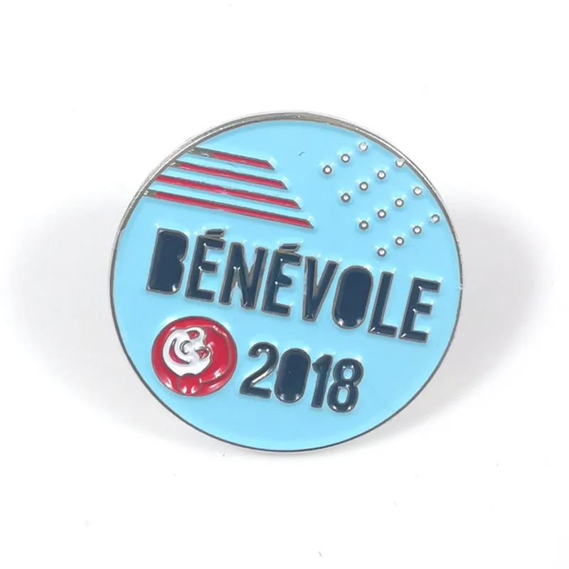 Оптовая продажа, индивидуальные эмалированные Броши круглой формы с завода, металлические школьные значки