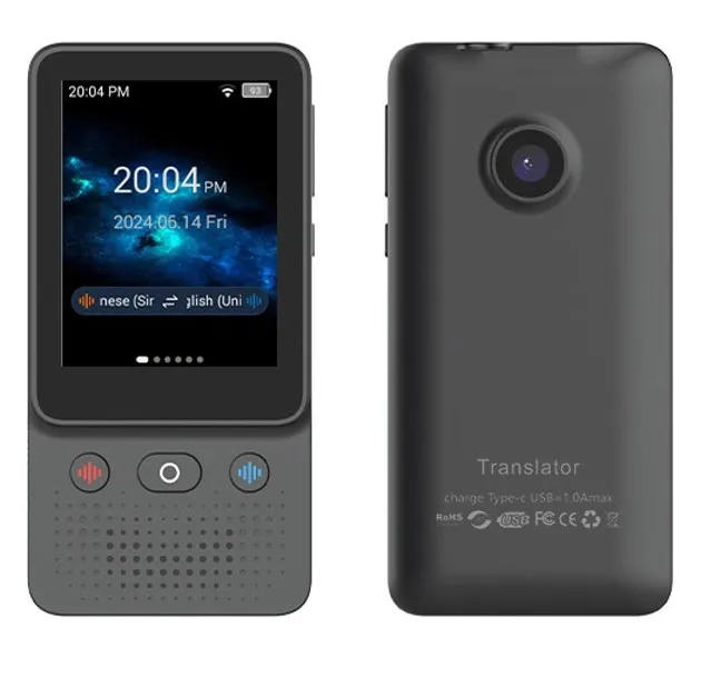 138 Languages Translator Device, Instant Offline Voice Translation Portable Two-Way Language Translator T21