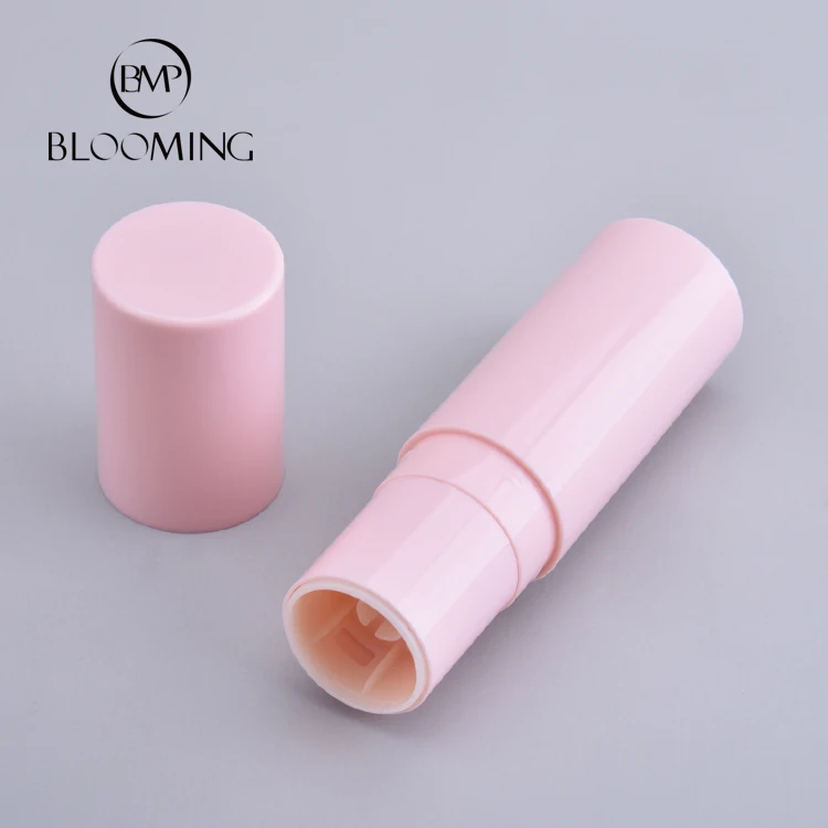 5g 7g 9g 10g PP Empty cylinder shaped pink luxury lip balm plastic tube custom lipstick tubes
