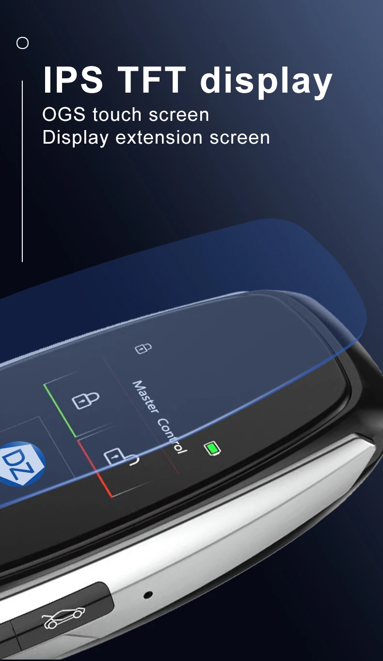 drop shipping remote led LCD touch control new car smart lcd key upgrade universal smart key car smart key