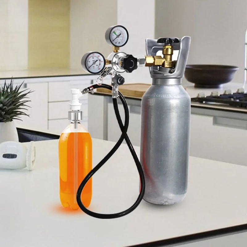 Professional High Pressure Soda Water W21.8  Co2 Regulator 0-150 Psi Soda Bottle Cylinder Regulator