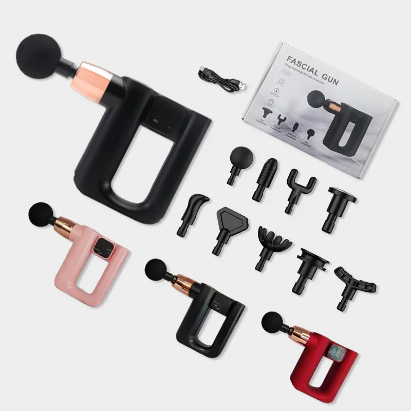 Handheld Massage Pistolet Gun Body Message Massager Deep Muscle Gun Battery Massage gun