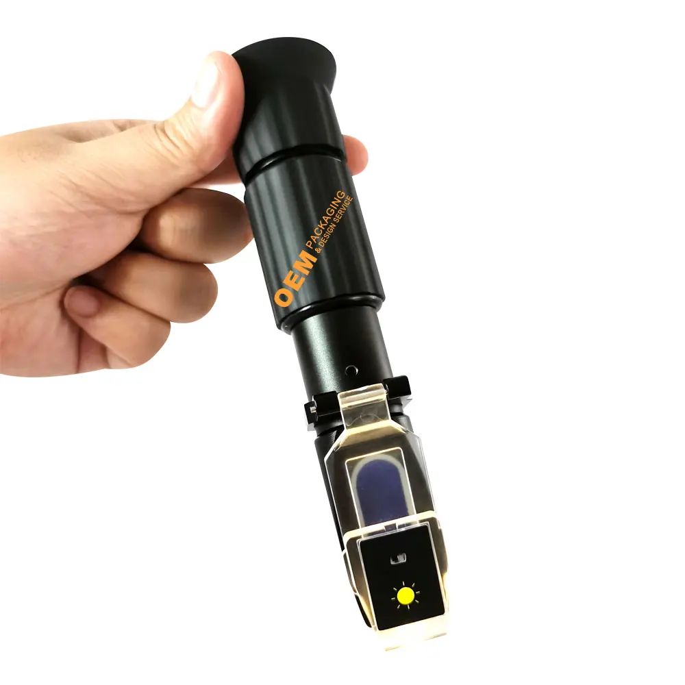 0-10% Portable Manually Chart  Brix Refractometer Price with LED light