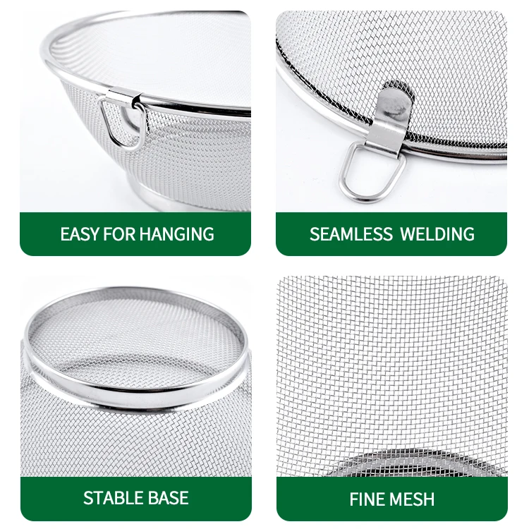 MLC-5 High quality Stainless steel mesh colander for storage foods