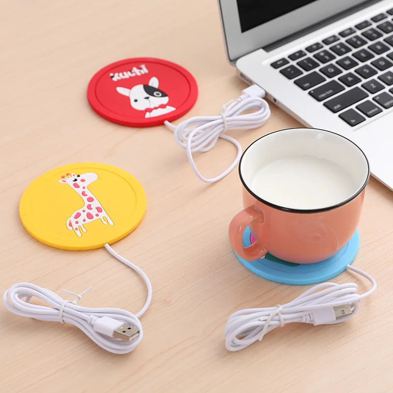 Cup Coaster silicone Heat-Resistant Electric Insulation Coaster USB Warm Cup Mat Warmer Pad Heating  Coffee Tea Warmer Pad Mat