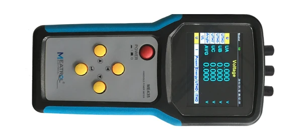 MEATROL ME435 Digital Power Meter Handheld Energy Meter Analyzer with Rogowski Data Logger Power Quality Analyzer Meter Boxes